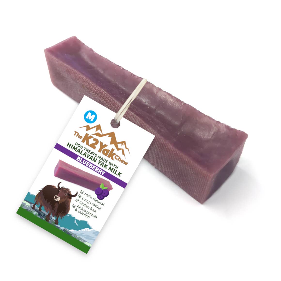 K2 Yak Chews Blueberry Medium.