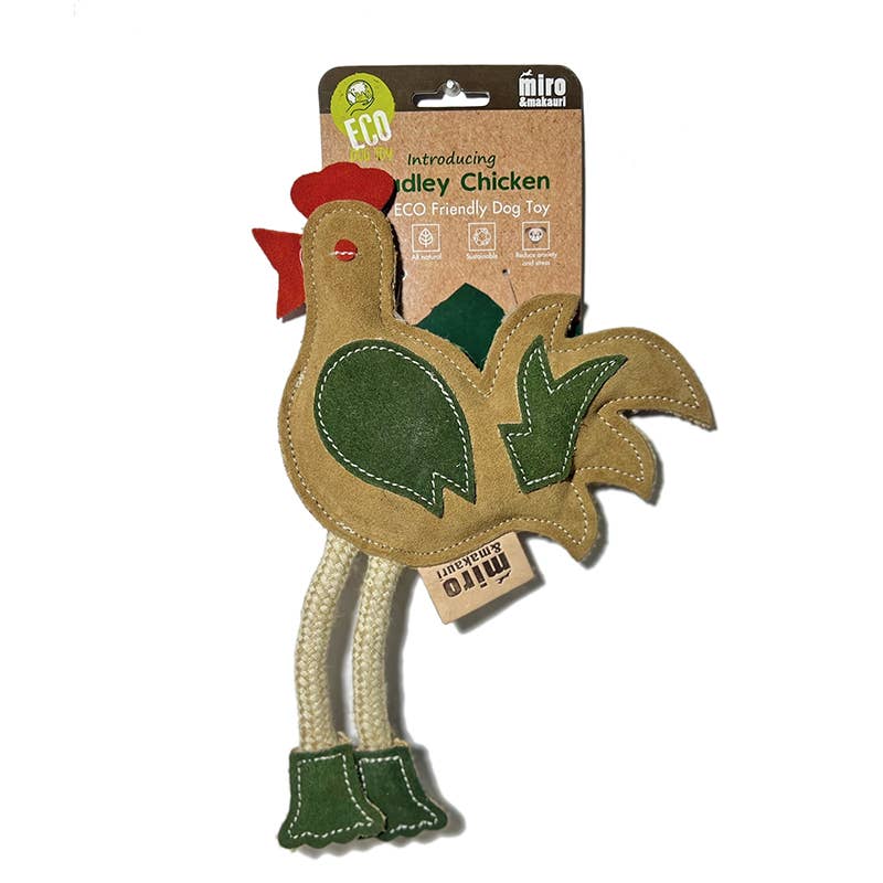 Chadley Chicken- Eco Leather Dog Toy.