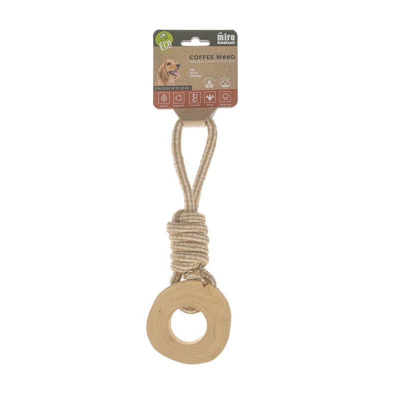 Coffee Wood - Natural Chew N Tug Toy.