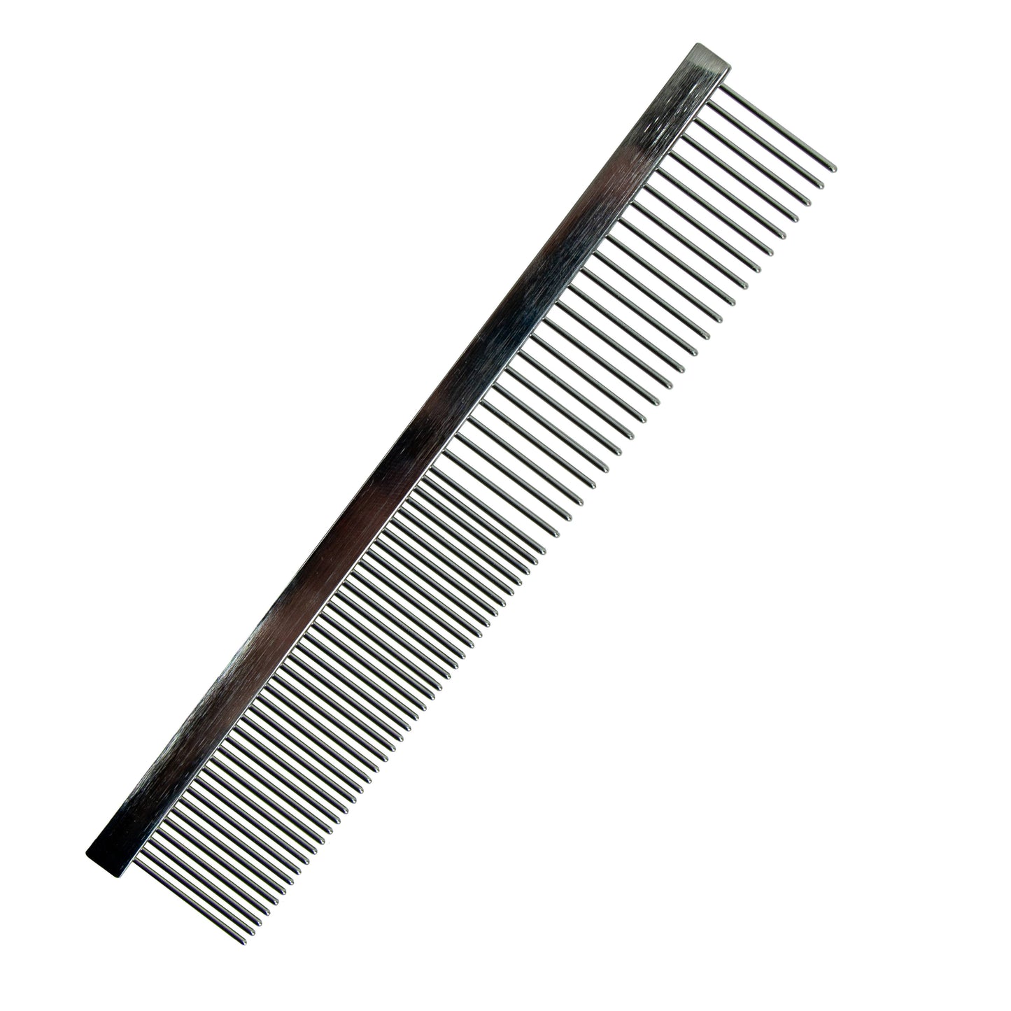 Ancol Ergo Steel Comb for Dogs – Dual-Width Detangling & Smoothing Grooming Tool (Eco Packaging)