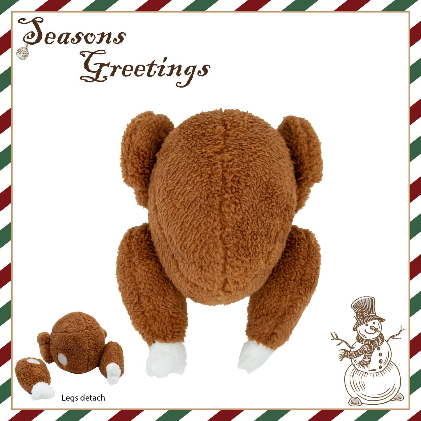Ancol Pull Apart Turkey Christmas dog toy