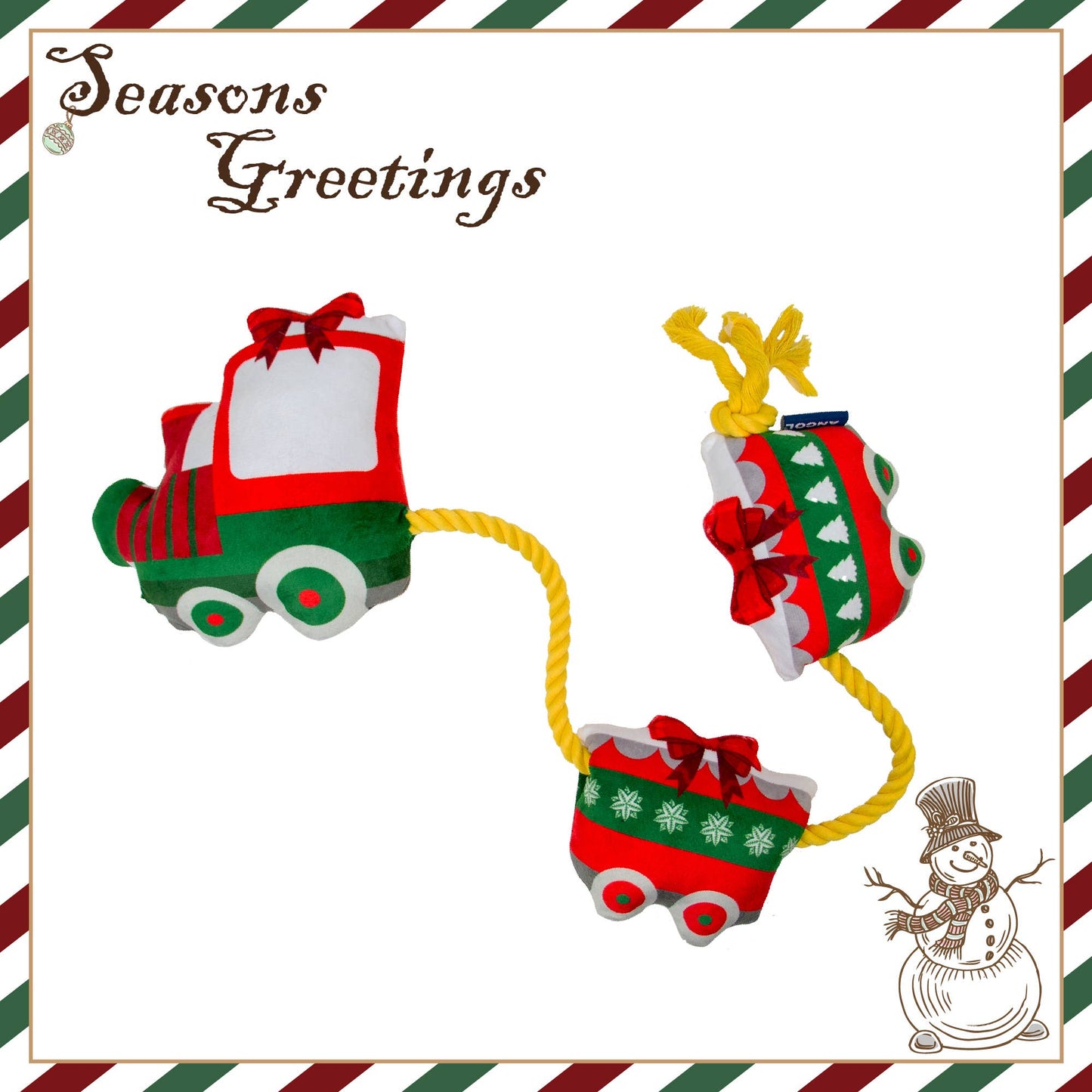 Ancol Ropey Train knotted rope Christmas dog toy