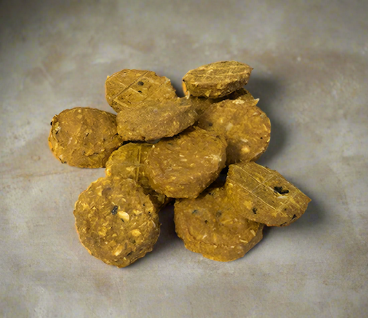 Turmeric and White Fish Cookies - Grain Free.