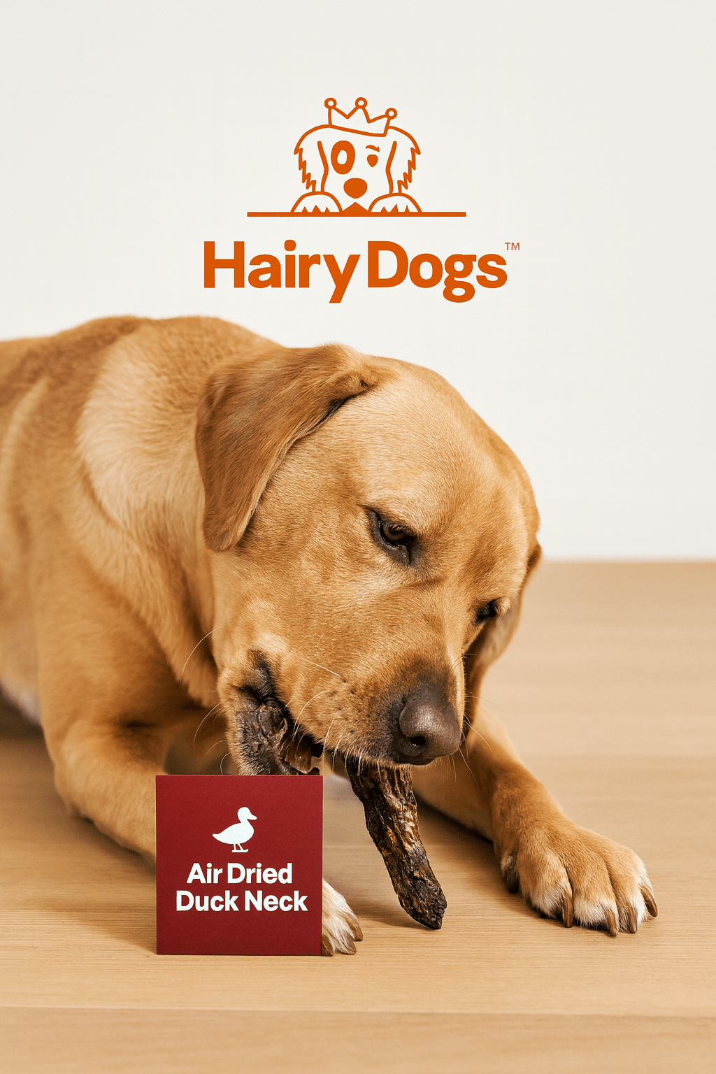 Hairy Dogs 100% Natural Duck Necks – Hypoallergenic Crunchy Dog Treats.