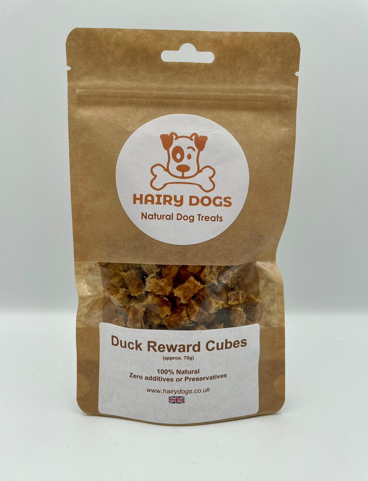 Duck Reward Cubes for dogs — air-dried single-ingredient training treats