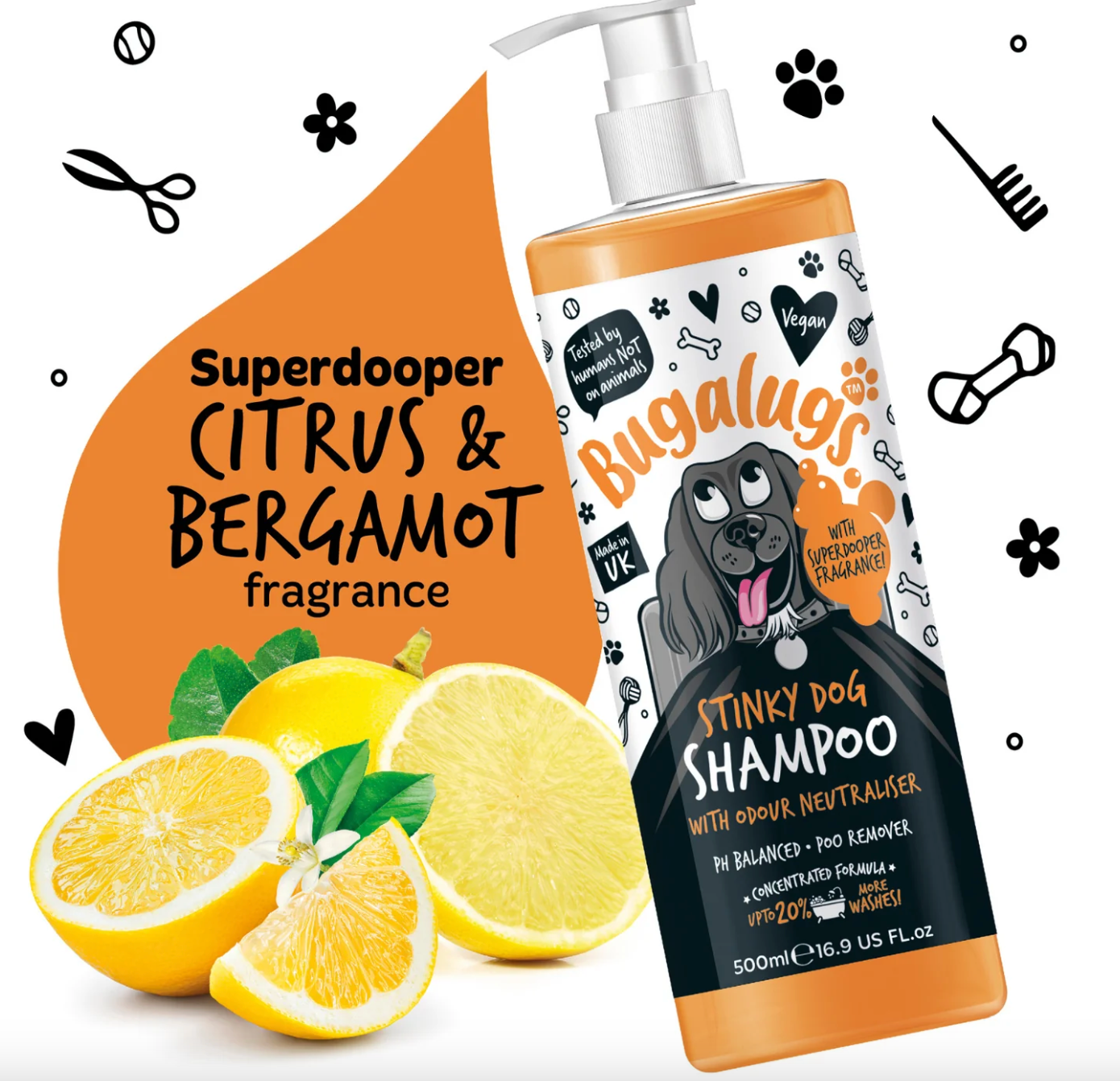 Bugalugs Stinky Dog Shampoo 500ml