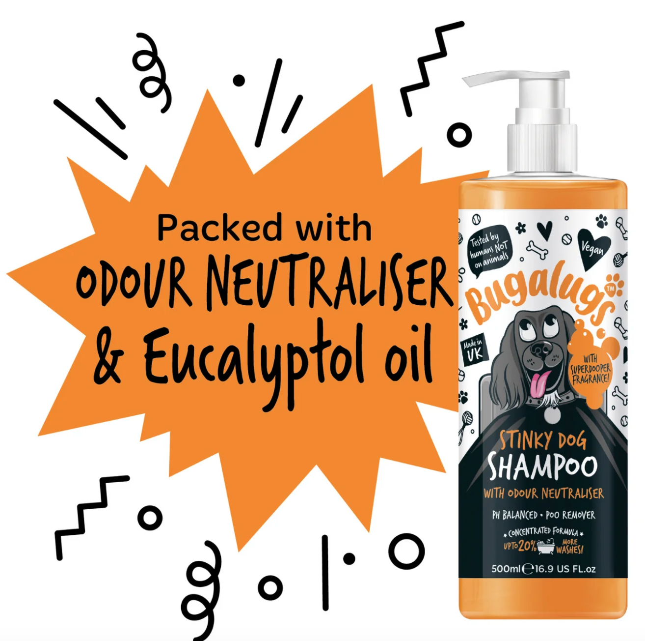 Bugalugs Stinky Dog Shampoo 500ml