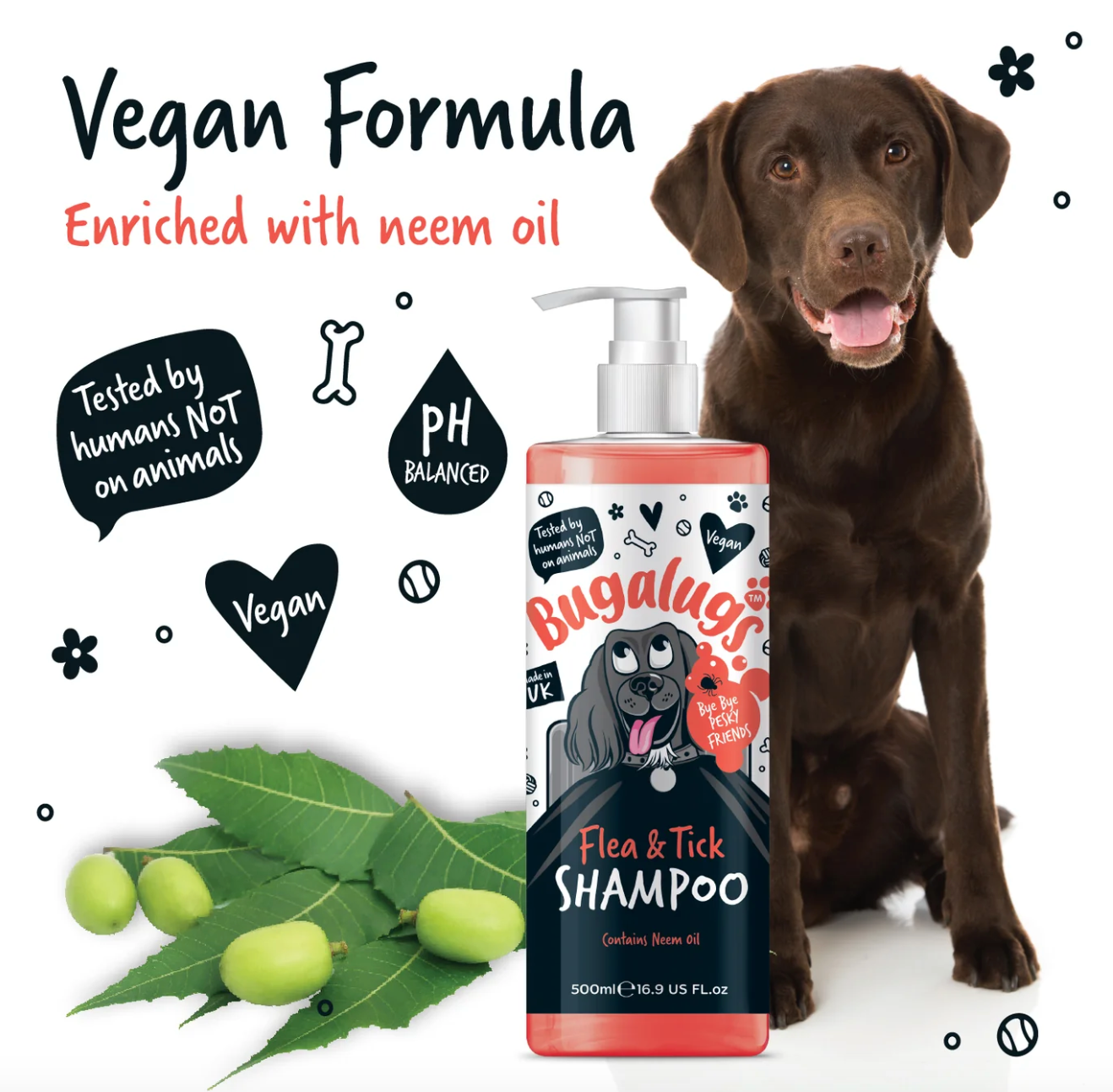 Bugalugs Flea and Tick Shampoo 250ml
