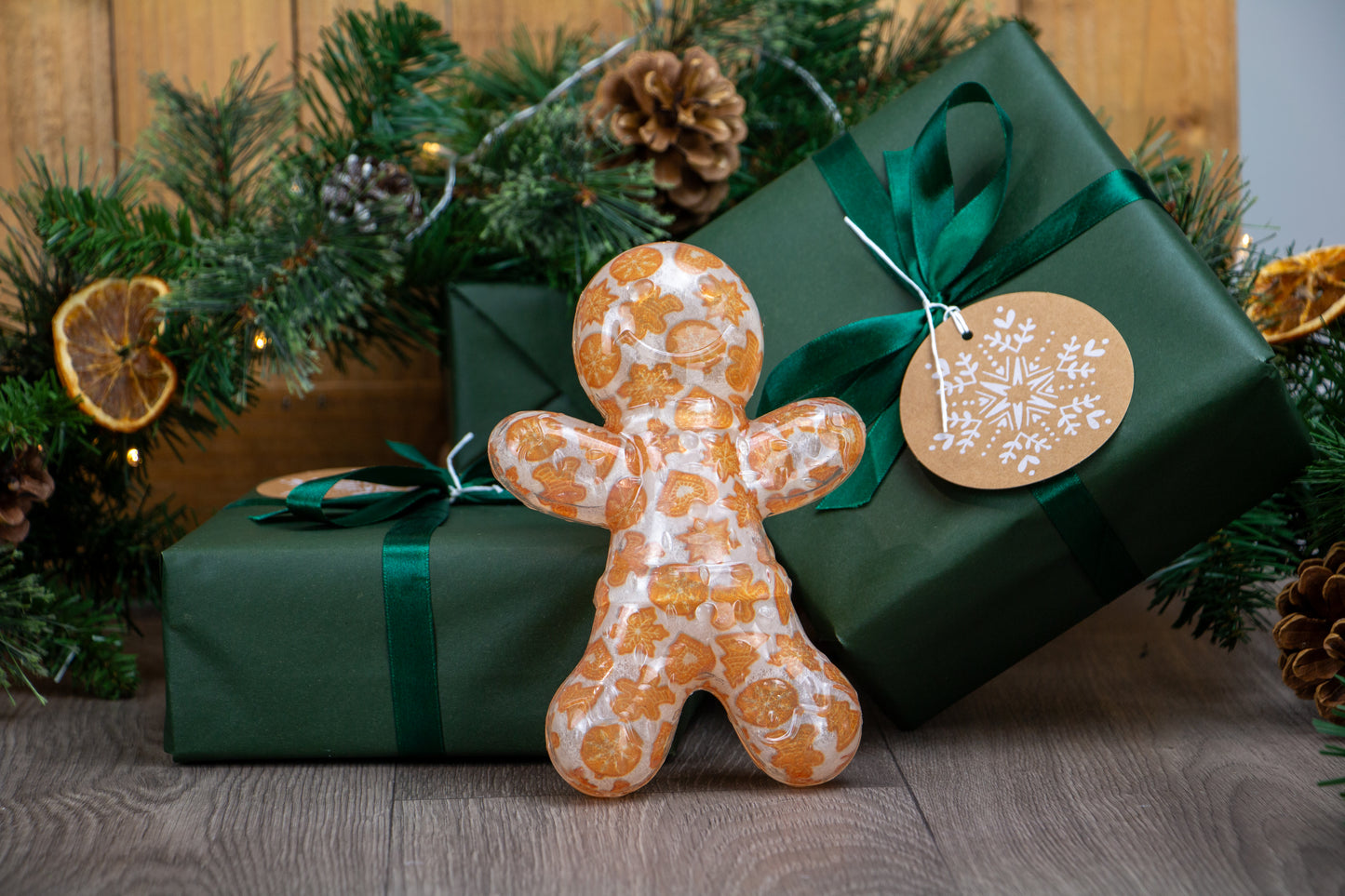 Ancol Squeaky Gingerbread Christmas Dog Toy