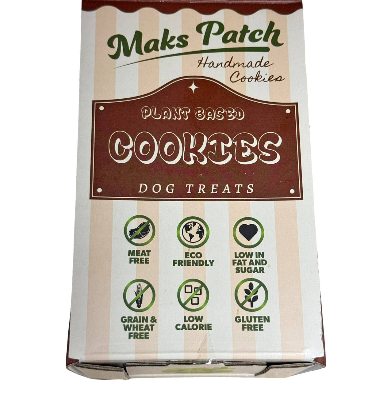 Maks'Patch Dog Cookies – Peanut Butter & Carob (Vegan)