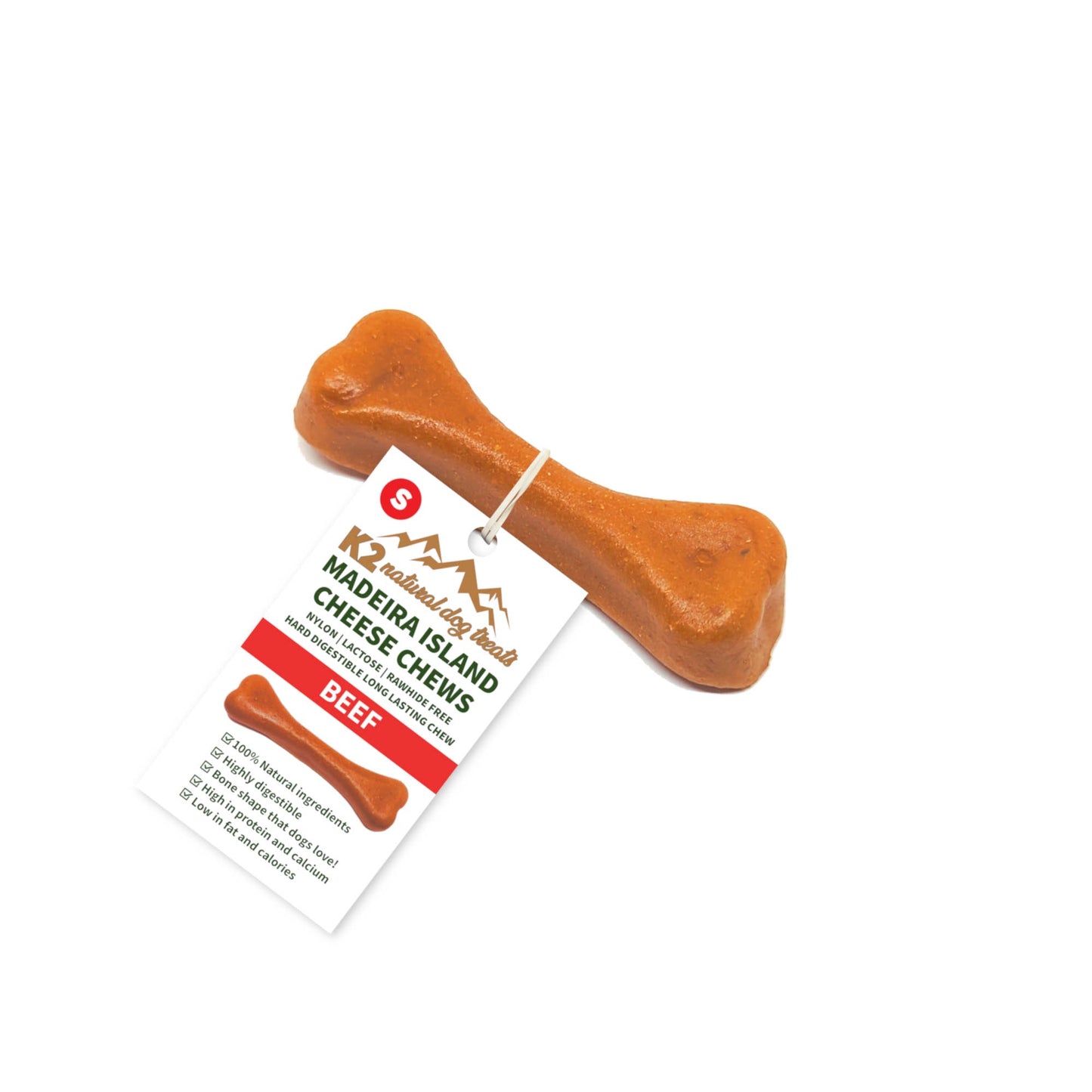 K2 Madeira Island Cheese Chews Beef Small 40g.