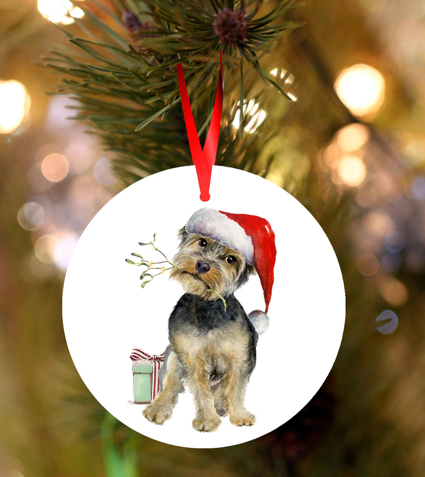 Ceramic Decoration, Yorkshire Terrier, Scruff.