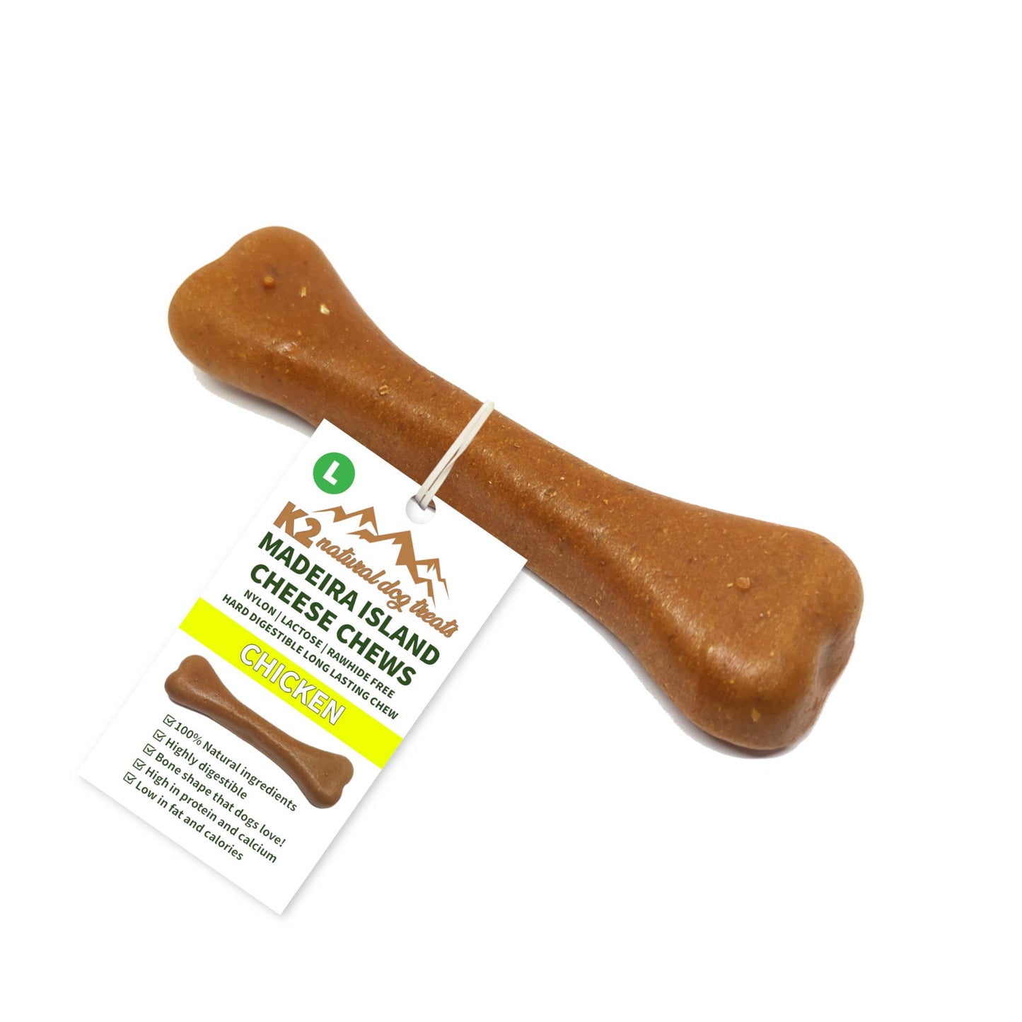 K2 Madeira Island Cheese Chews Chicken Large 83g.
