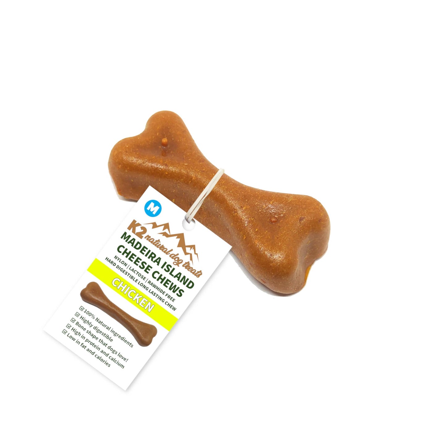 K2 Madeira Island Cheese Chews Chicken Medium 60g.