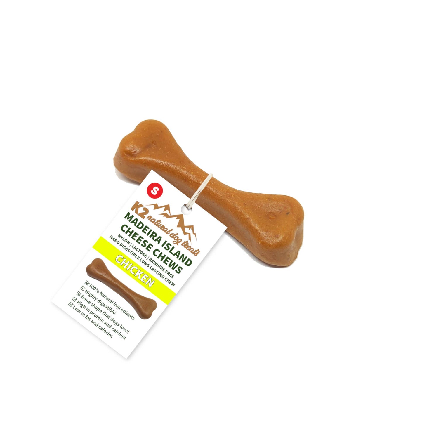 K2 Madeira Island Cheese Chews Chicken Small 40g.