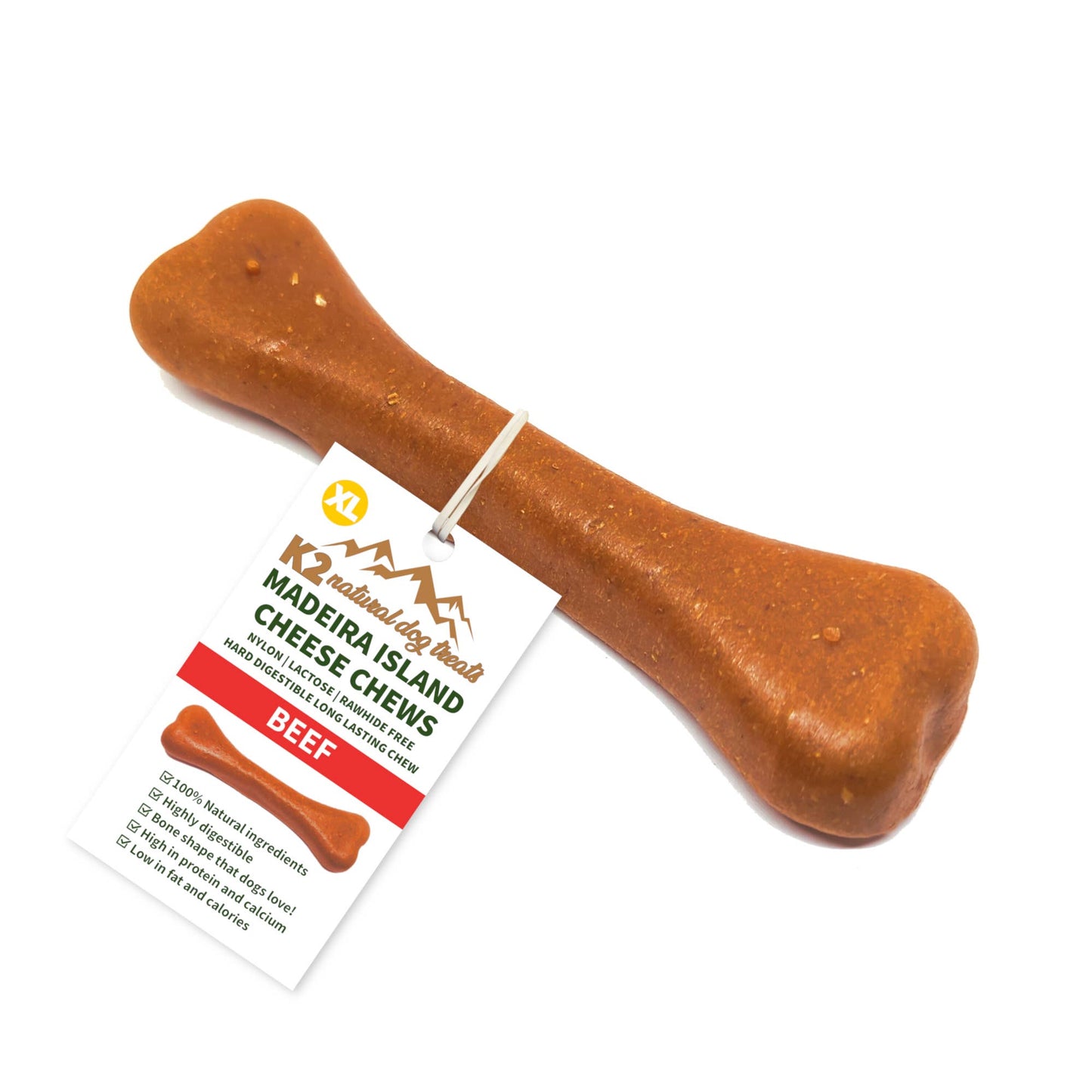 K2 Madeira Island Cheese Chews Beef X-Large 127g.