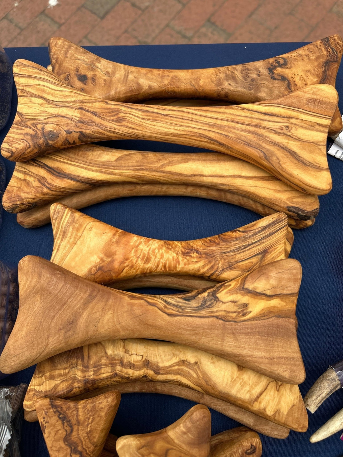 Handmade olive wood dog chew — a long-lasting natural chew for heavy chewers from Hairy Dogs