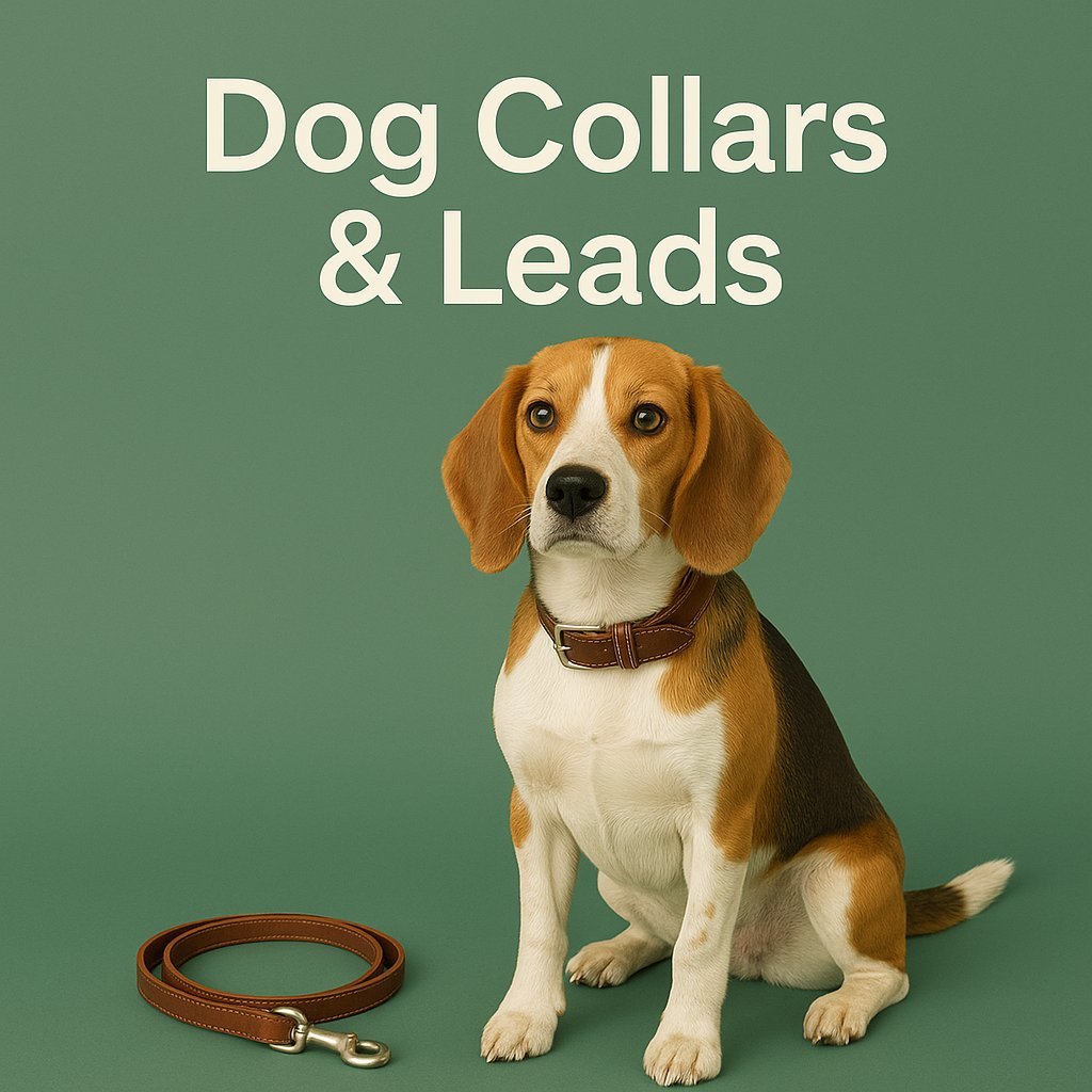 Stylish Dog Collars & Leads for Walks, Training & Safety