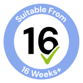 Suitable from 16 weeks