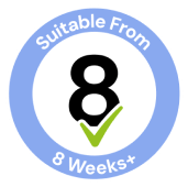 Suitable from 8 weeks