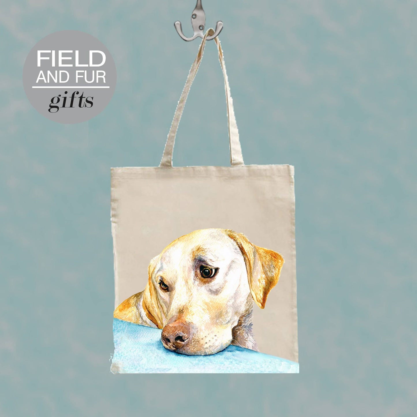 Poppy Labrador dog tote shopping bag