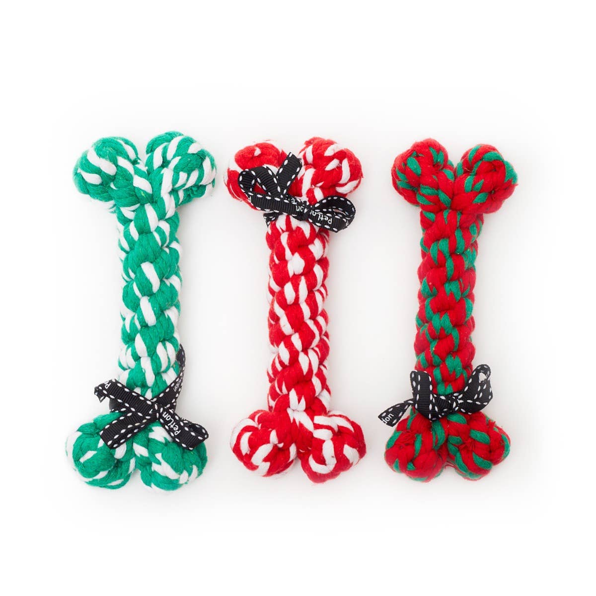 PetLondon Christmas Rope Bone Dog Toy