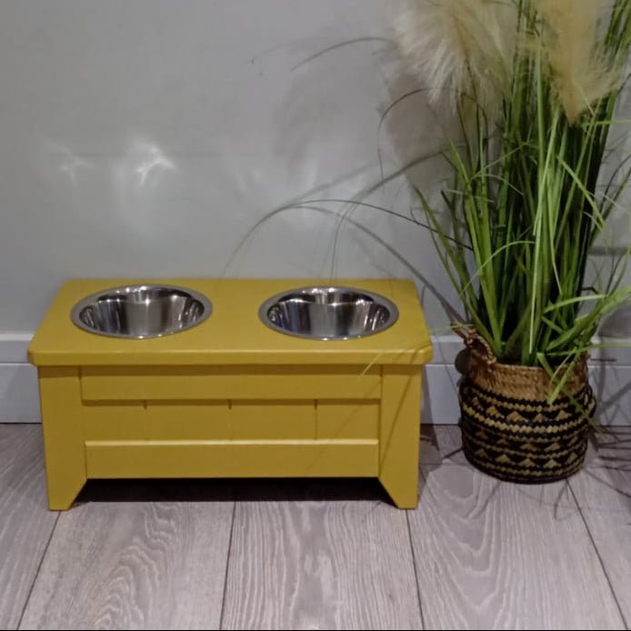 Double Raised Dog Bowl - Short (20cm)