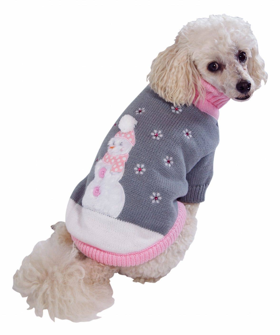 PetLondon Crystal Snowflake Snowman Dog Jumper – image 4