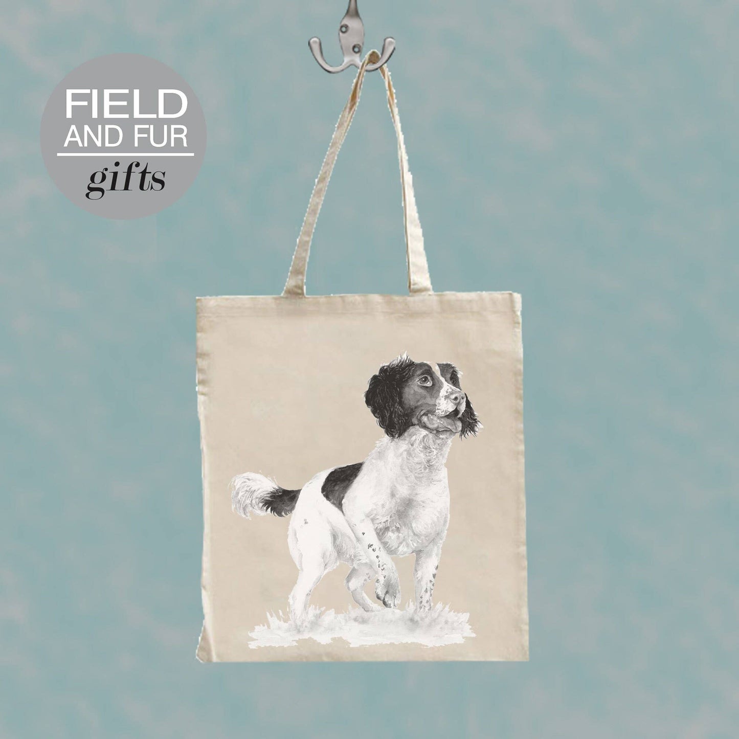 Barney Springer Spaniel dog tote shopping bag