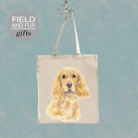 Mimi, Golden Cocker Spaniel Tote Shopping Bag