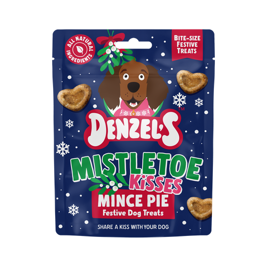 Denzel's Mistletoe Kisses vegan mince pie dog treats 90g