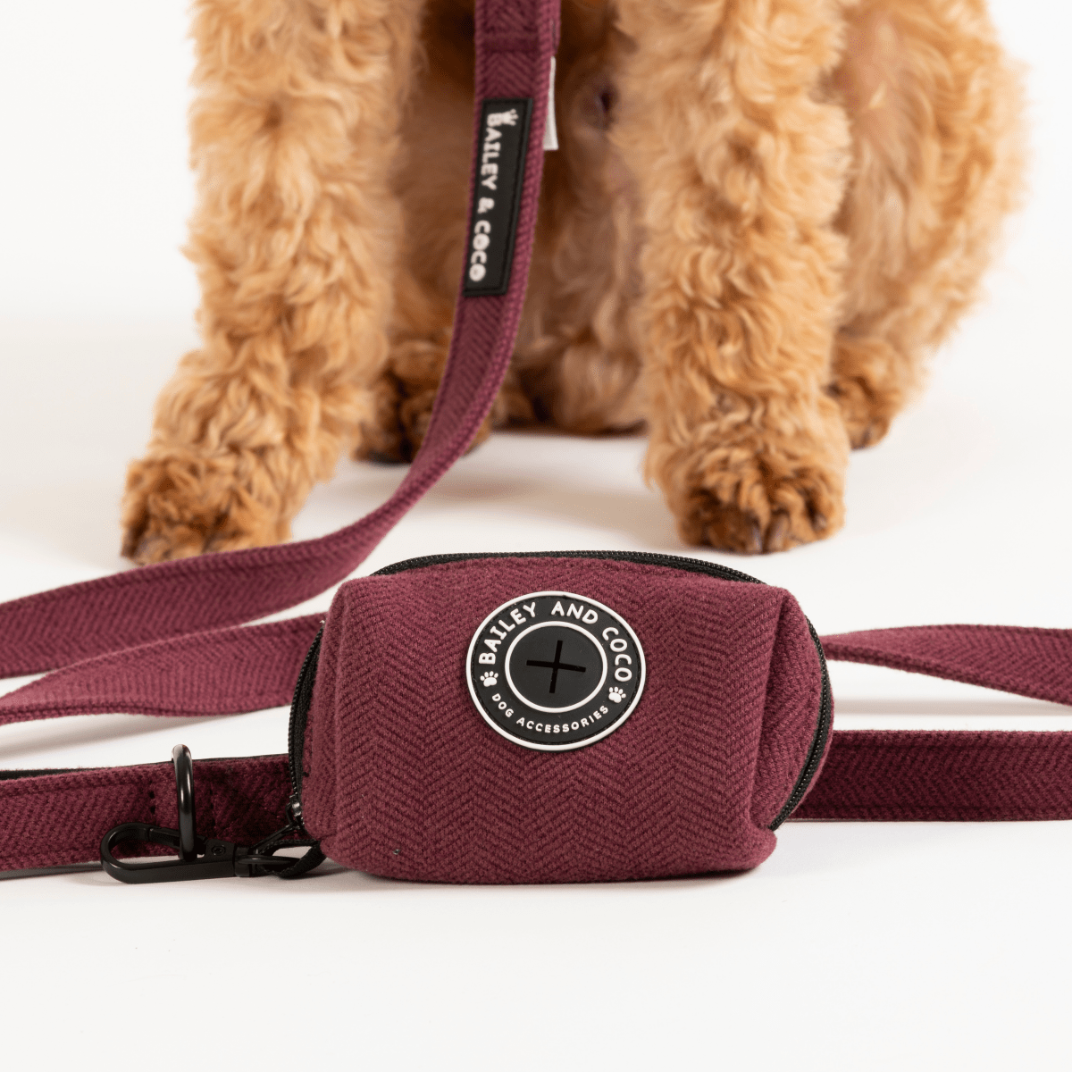 Trail & Glow® Dog Harness - Mulberry Tweed.