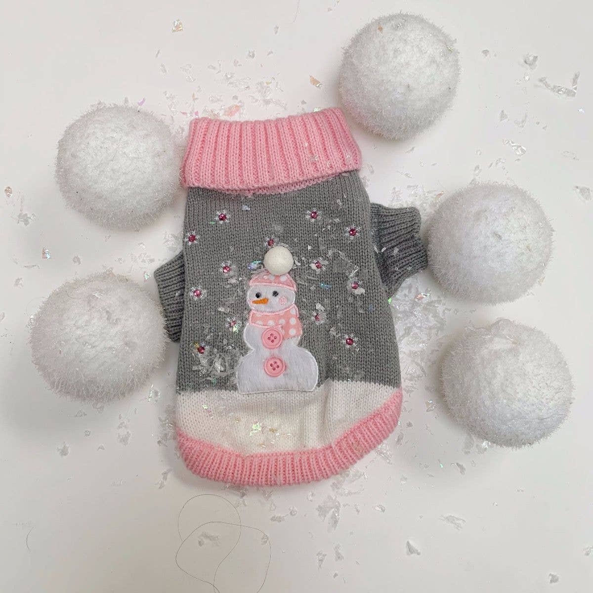 PetLondon Crystal Snowflake Snowman Dog Jumper – image 2