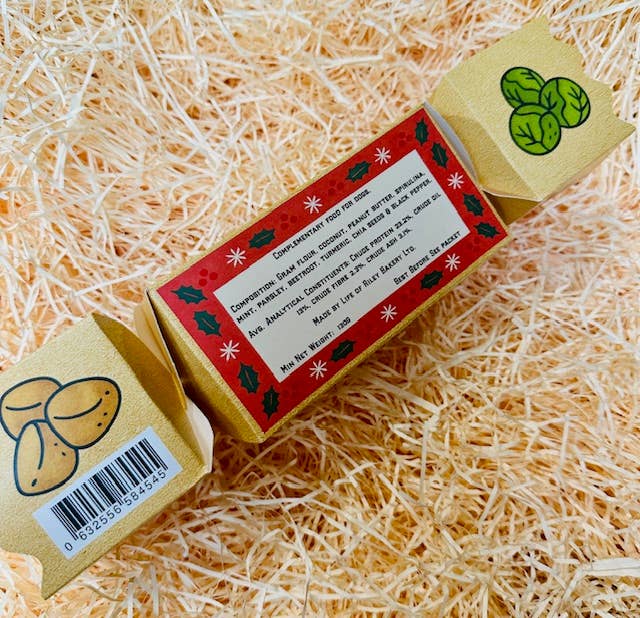 Doggy Christmas Dinner Cracker – Natural Grain-Free Festive Treats for Dogs (Hand-Baked Cracker)