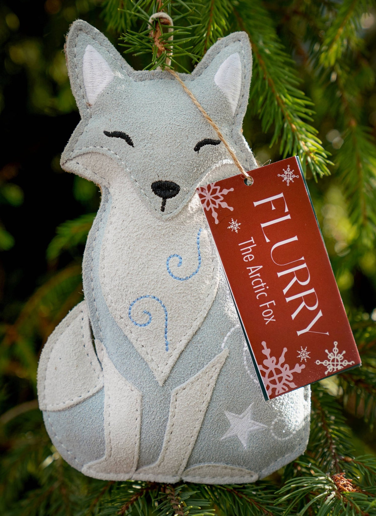 Flurry the Arctic Fox – Christmas Eco Dog Toy - Hairy Dogs (Cambs) Ltd