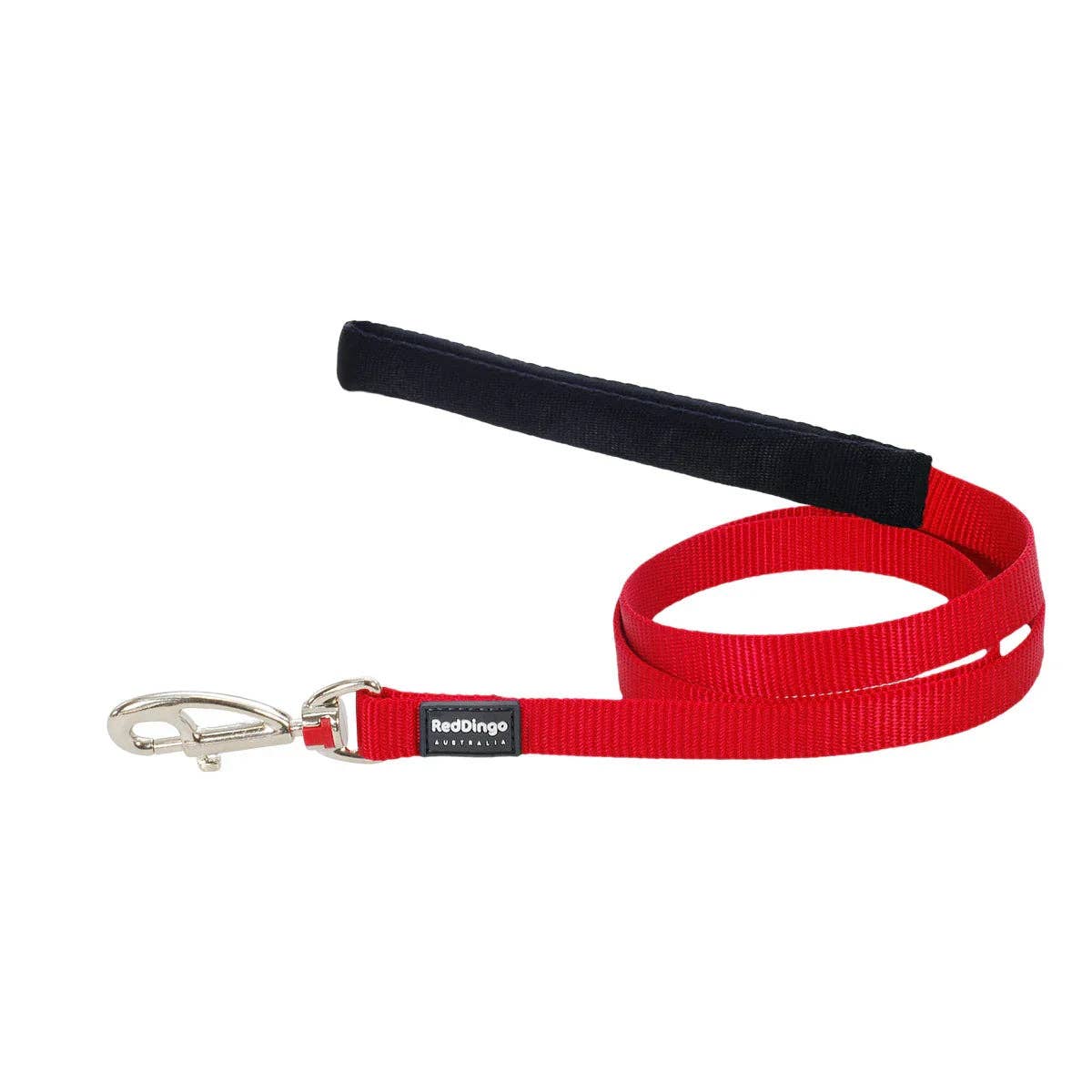 Red Dingo Classic dog lead in Red — 1.2m padded handle and replaceable clip
