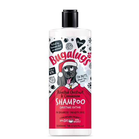 Bugalugs Festive Dog Shampoo 500ml – Gingerbread & Roasted Chestnut