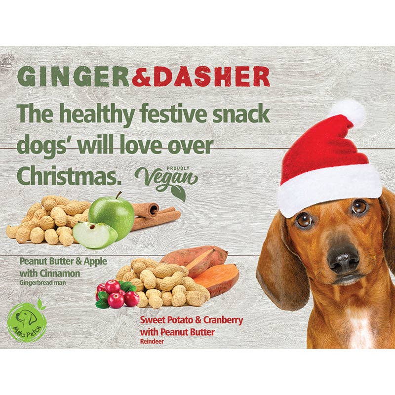 Ginger & Dasher Xmas Veggie Treats - Limited edition.