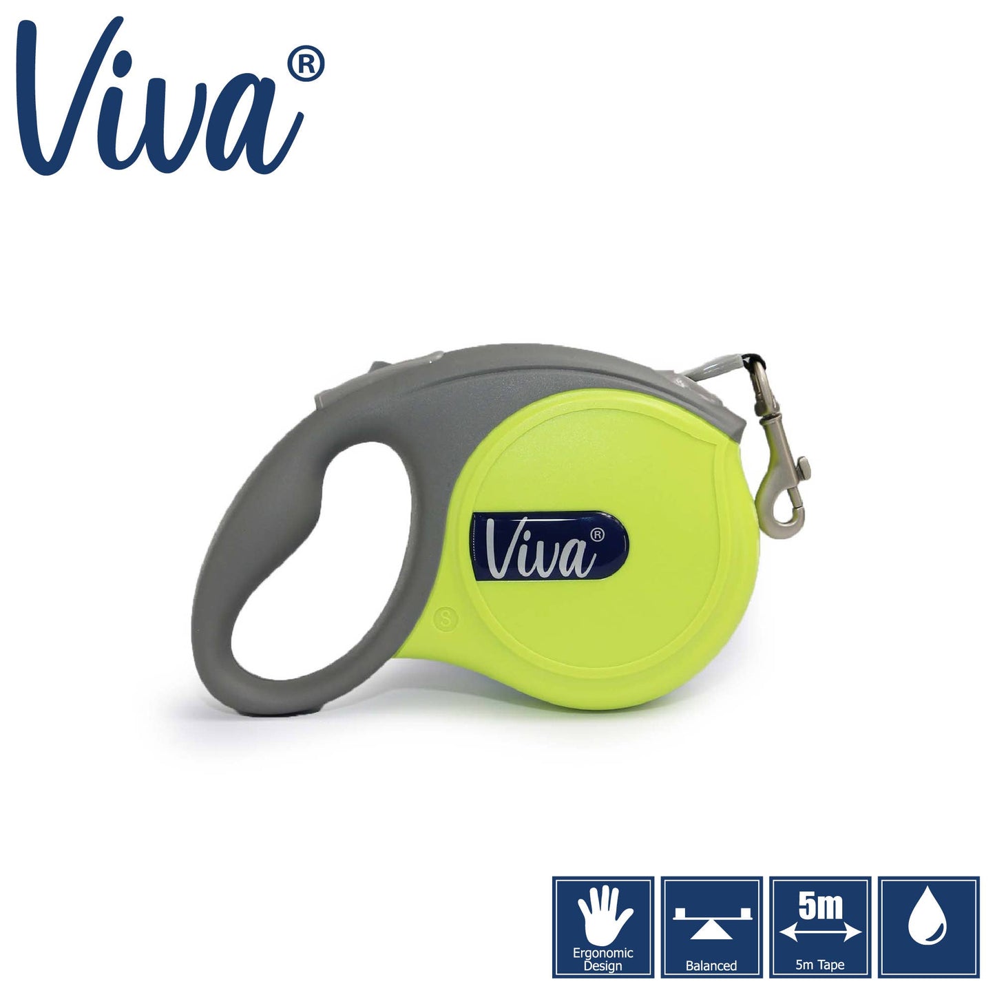 Viva Retracting Tape Lead – Lime