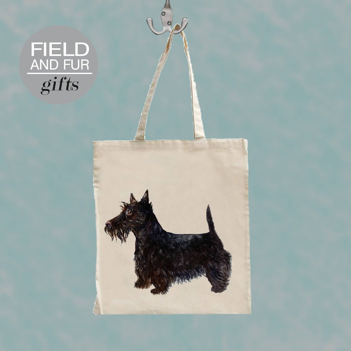 Scottish Terrier dog tote shopping bag