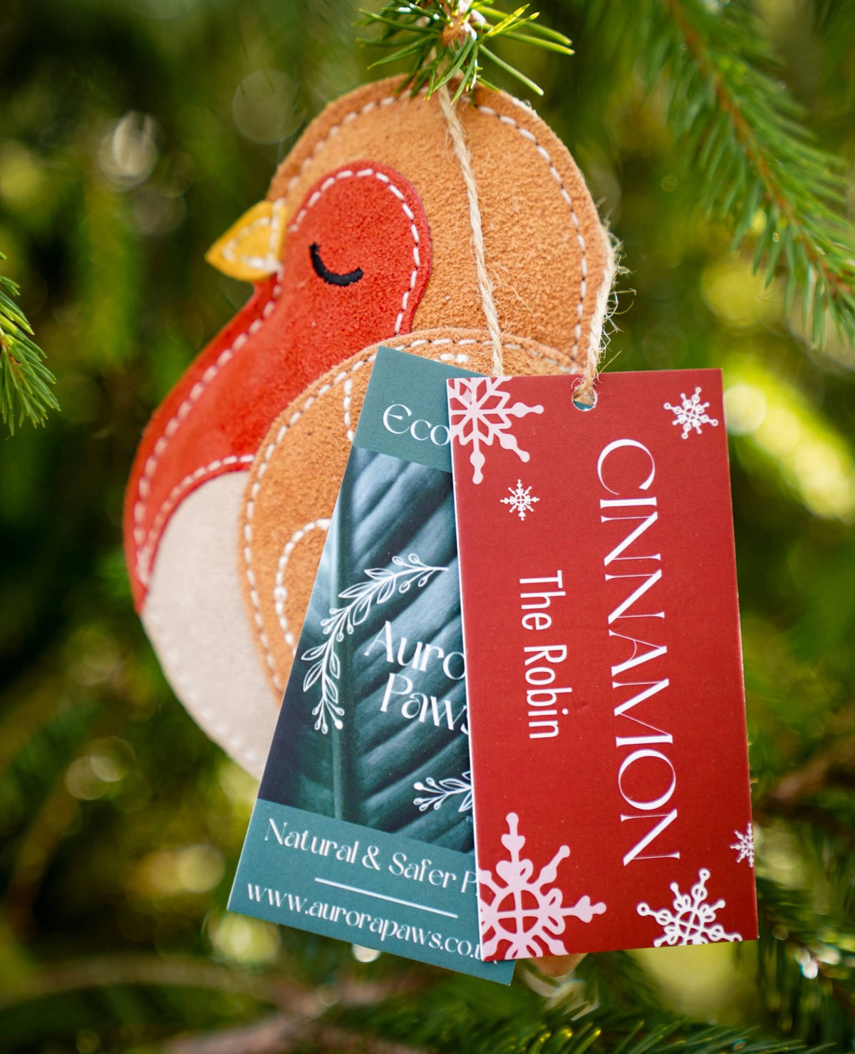 Cinnamon the Robin – Christmas Eco Dog Toy - Hairy Dogs (Cambs) Ltd