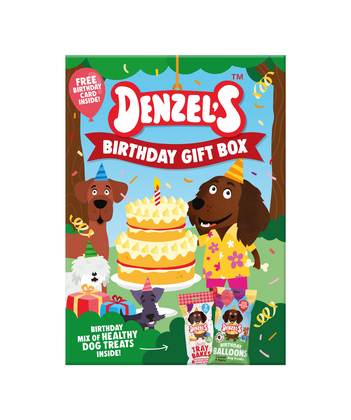 Denzel's Birthday Gift Box for dogs