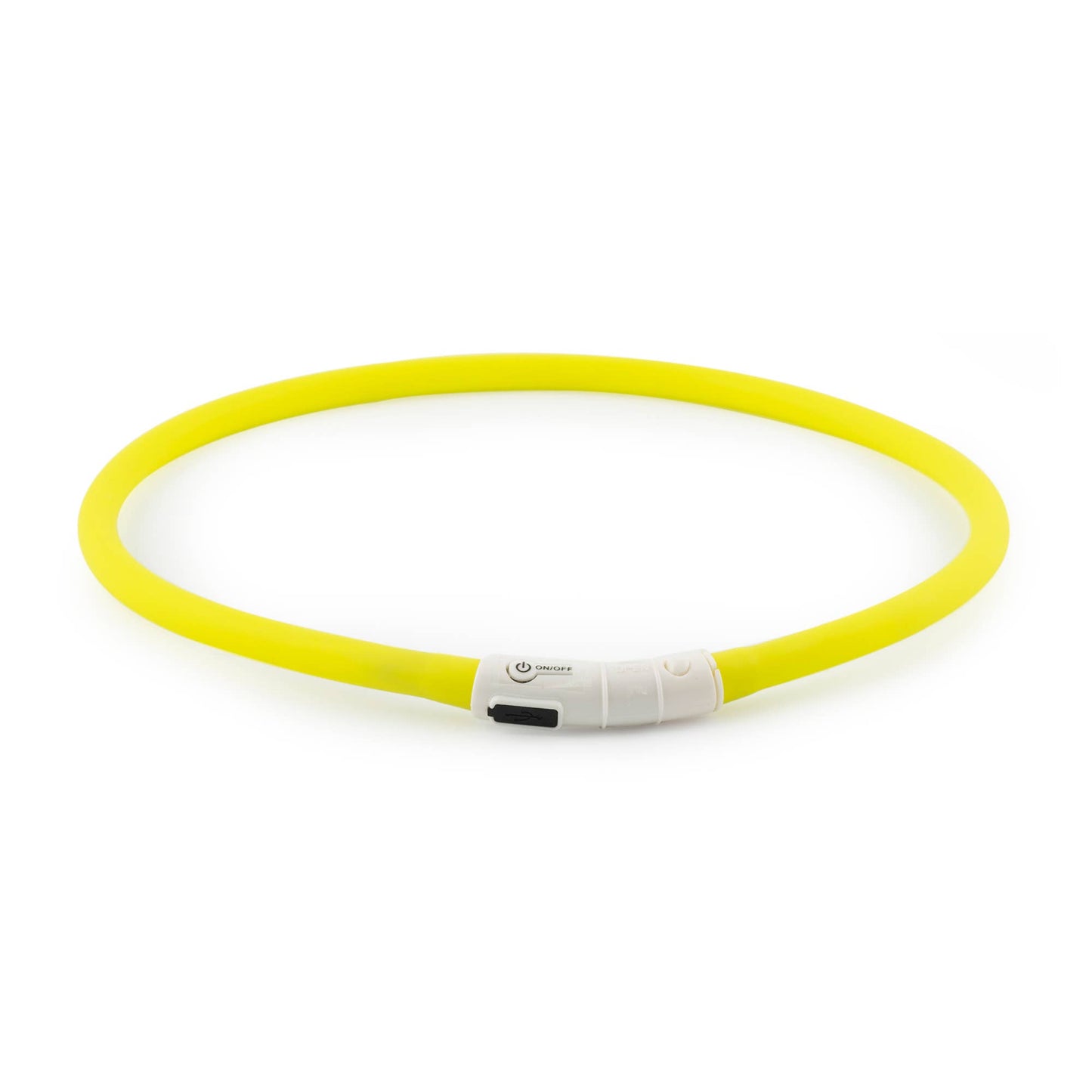USB rechargeable flashing dog collar band with 3 light modes