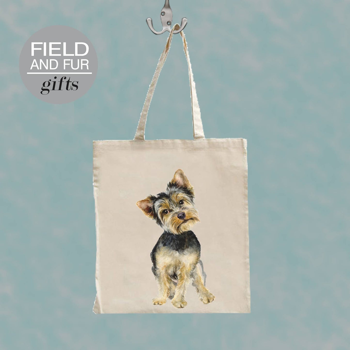 Scruff Yorkshire Terrier dog tote shopping bag