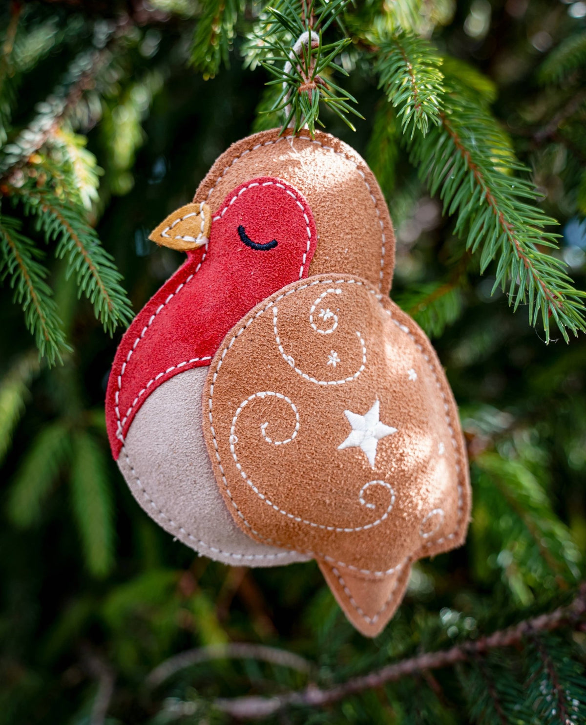 Cinnamon the Robin – Christmas Eco Dog Toy - Hairy Dogs (Cambs) Ltd