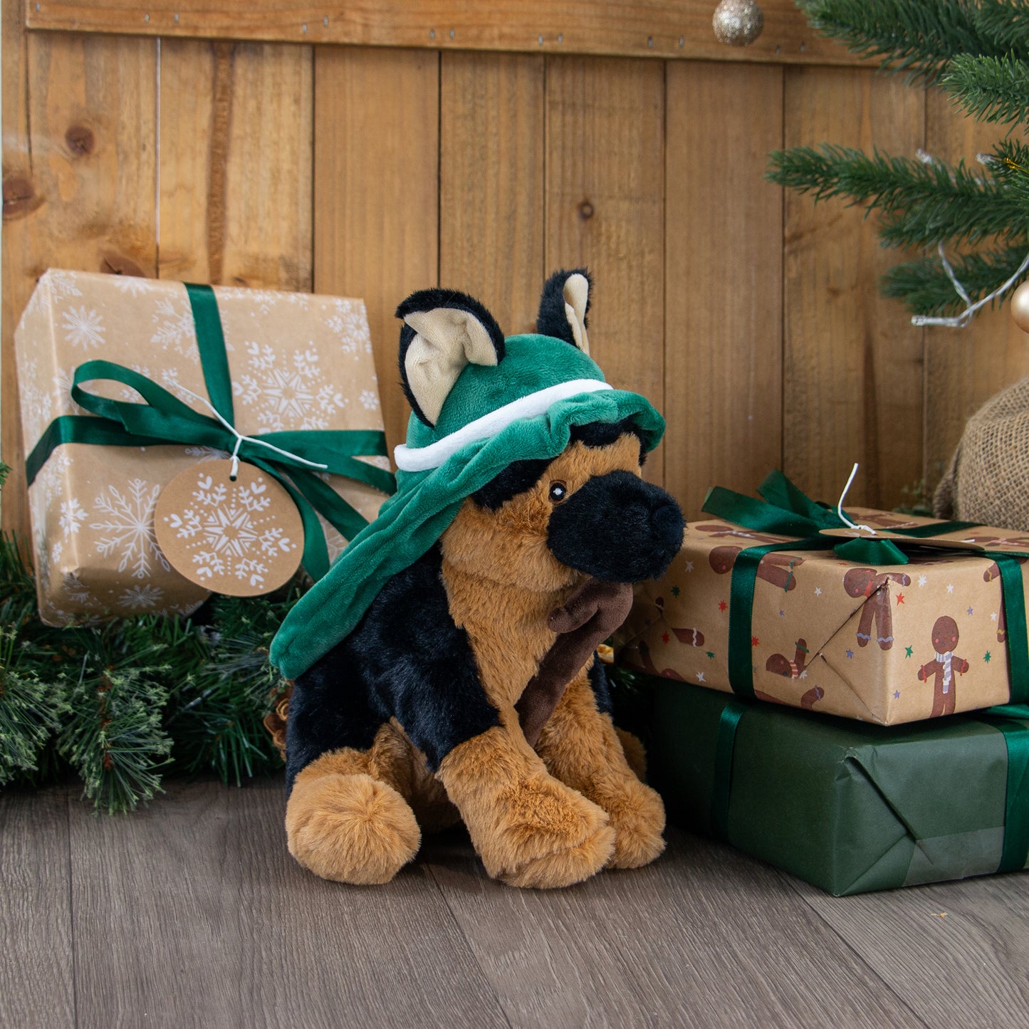 Ancol Wolfgang German Shepherd Christmas Dog Toy