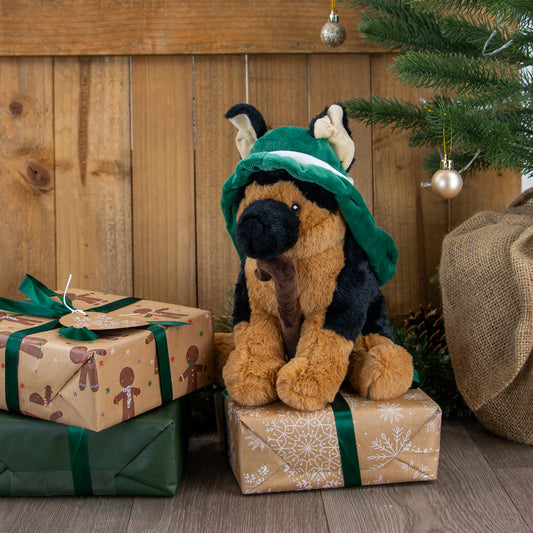 Ancol Wolfgang German Shepherd Christmas Dog Toy - Hairy Dogs (Cambs) Ltd