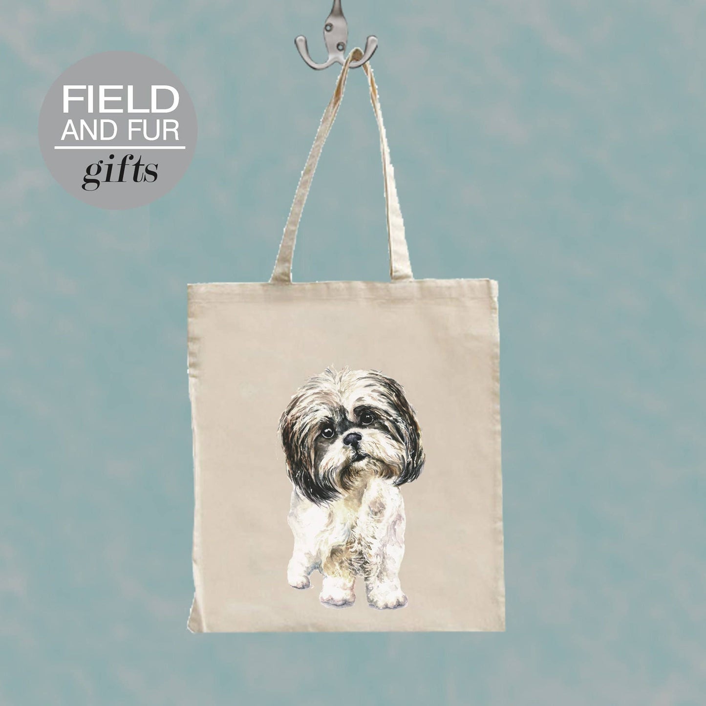 Elmo Shih Tzu dog tote shopping bag