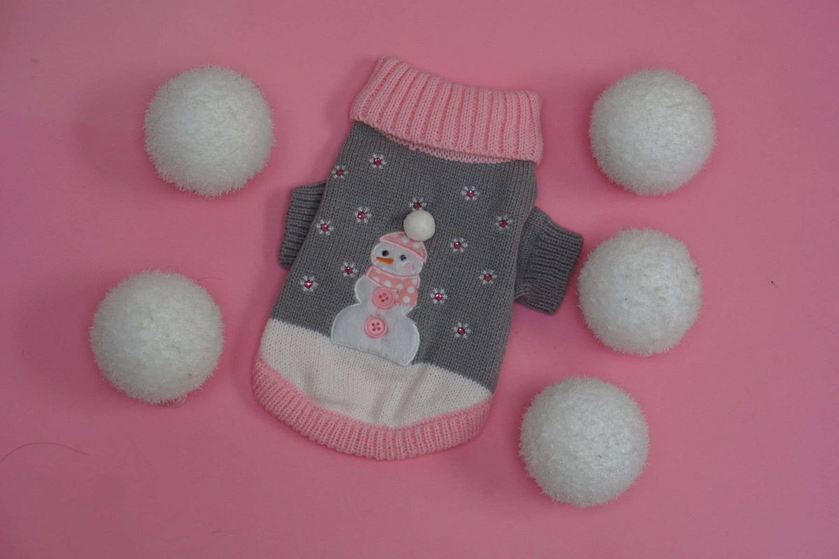 PetLondon Crystal Snowflake Snowman Dog Jumper – image 5