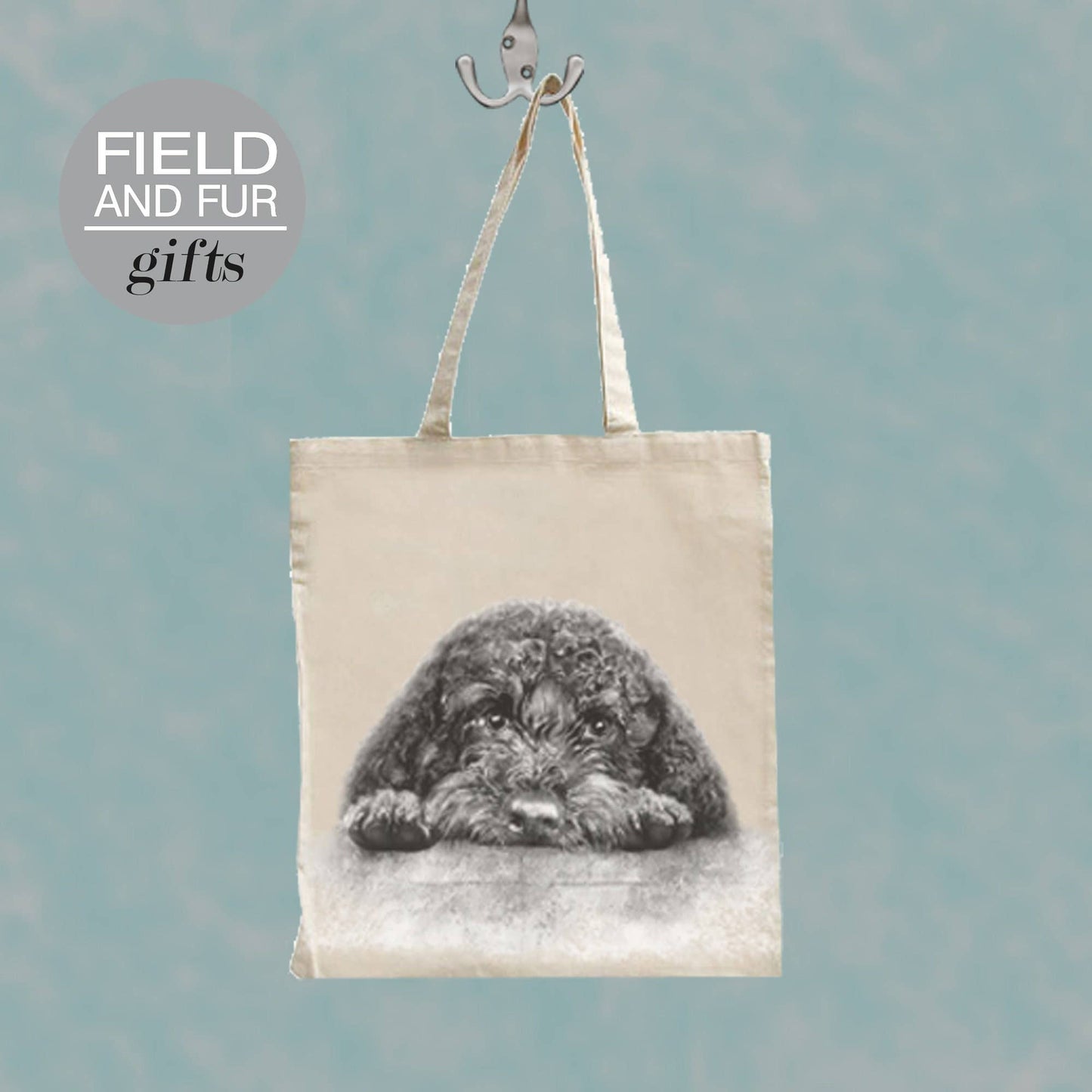 Arnie Cockapoo Cavapoo dog tote shopping bag